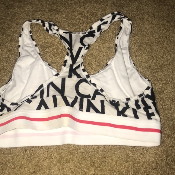 Calvin Klein sports bra w/ words on it - Picture 2 of 2